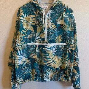 Chalet Women's Tropical Print Jacket - Green and Yellow